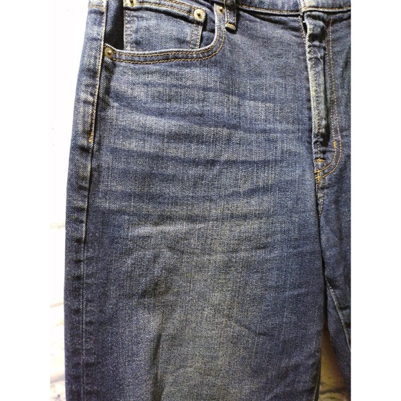 Gap Women's 1969 Blue Denim Jeans Dark Wash Perfect Boot Wide Leg Size 28r - Picture 4 of 10